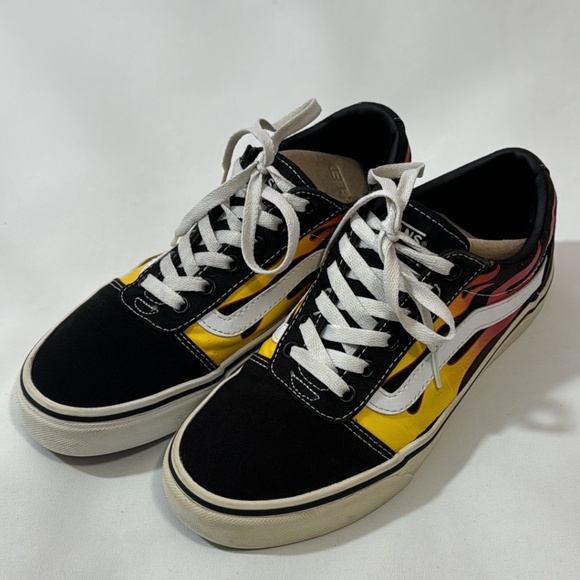 Vans Old Skool Flame Womens Classic Skateboard Shoes Lace Up Size 7.5 - Picture 4 of 11